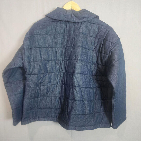 ISAAC MIZRAHI LIVE Women's Blue Puffer Jacket Coat Size L‎ - NEW - Picture 2 of 8